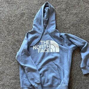 The North Face Blue Classic Logo Pullover Hoodie